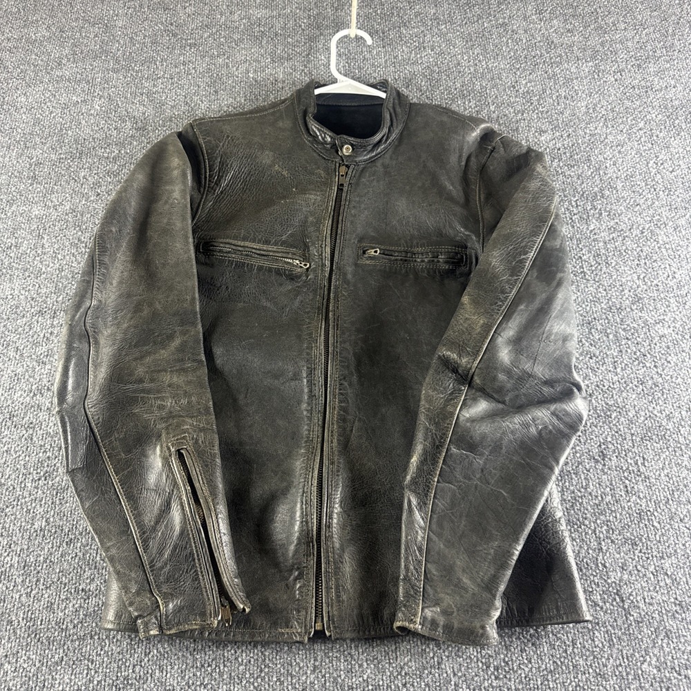 VINTAGE The Real McCoys BUCO J-100 Leather Jacket Mens 40 Black‎ Motorcycle 50s